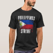 Filipijnen Sterke noodlijdende vlag Filipijnse Pri T-shirt (Voorkant)