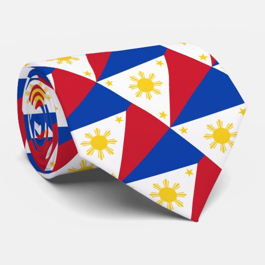 Filipijnen Stropdas, mode Filipijnse vlag, bedrijf Stropdas (Opgerold)