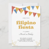 Filipijnen Sun Filipino Fiesta Uitnodiging Boho (Voorkant)