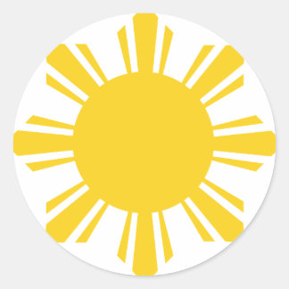 Filipijnen Sun van AiReal Apparel Ronde Sticker
