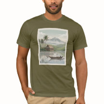 Filipijnen T-shirt Banaue Rijstterrassen Mayon