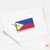 FILIPIJNEN TACLOBAN MISSIE LDS CTR OVALE STICKER (Envelop)
