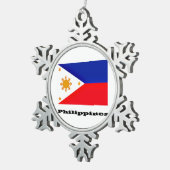 Filipijnen Tin Sneeuwvlok Ornament (Rechts)