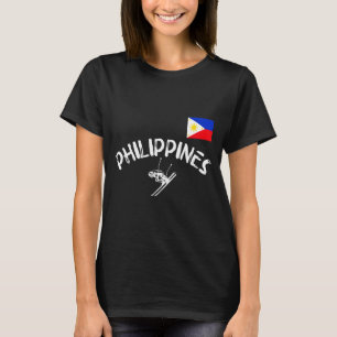 Filipijnen trots pinoy sport skiën Filipijns T-shirt
