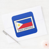 Filipijnen Vierkante Sticker (Envelop)