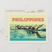 Filipijnen, visgebied op de eilanden Visayas Briefkaart (Voorkant / Achterkant)