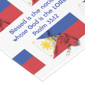 FILIPIJNEN Vlag Gepersonaliseerd Schrift Korte Tafelloper (Hoek)