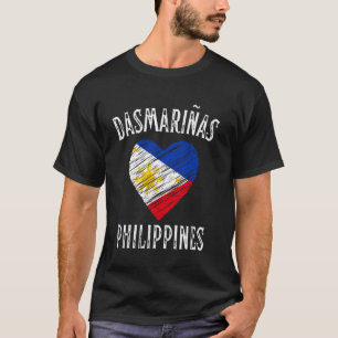 Filipijnen Vlag Hart Dasmariñas City T-shirt
