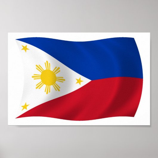 Filipijnen Vlag Poster Print (Voorkant)