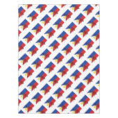 FILIPIJNEN Vlag Stijlvolle Patriottische Geometris Tafelkleed (Voorkant)