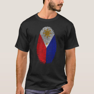 Filipijnen Vlag Vingerafdruk Het zit in mijn DNA C T-shirt