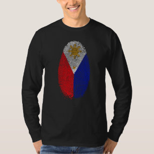 Filipijnen Vlag Vingerafdruk Het zit in mijn DNA C T-shirt
