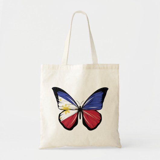 Filipijnen Vlaggen van Butterfly Tote Bag (Voorkant)