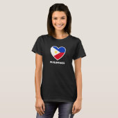 Filipijnen - Vlaggenhart T-shirt (Voorkant volledig)