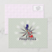 Filipijnen — Vlaggenkaart 2.0 Briefkaart (Voorkant / Achterkant)