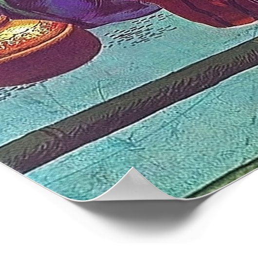 Filipijnen, vrouwen in traditionele volkskostuums poster (Hoek)