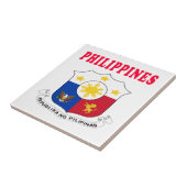 Filipijnen — Wapenbekleding Design Tegeltje (Zijkant)