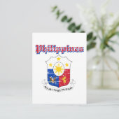 Filipijnen wapenschild design briefkaart (Staand voorkant)