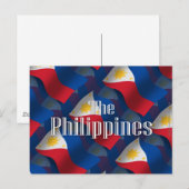 Filipijnen Waving Flag Briefkaart (Voorkant / Achterkant)