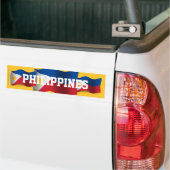 Filipijnen Waving Flag Bumpersticker (Op Truck)