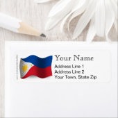 Filipijnen Waving Flag Etiket (Insitu)