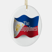 Filipijnen Waving Flag Keramisch Ornament (Rechts)