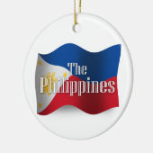 Filipijnen Waving Flag Keramisch Ornament (Links)