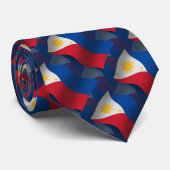 Filipijnen Waving Flag Stropdas (Opgerold)