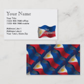 Filipijnen Waving Flag Visitekaartje (Voorkant / Achterkant)