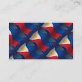 Filipijnen Waving Flag Visitekaartje (Achterkant)