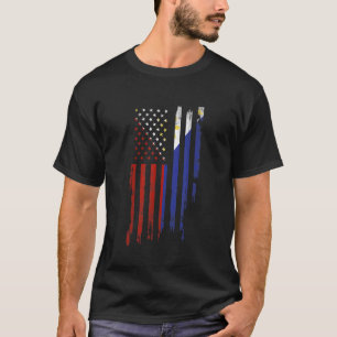 Filipijns-Amerikaanse vlag trots Filipijnen versle T-shirt