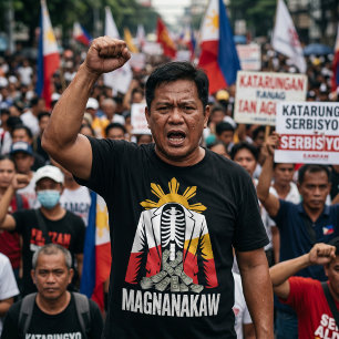 Filipijns Anti Marcos Protest Tegen Corruptie T-sh T-shirt