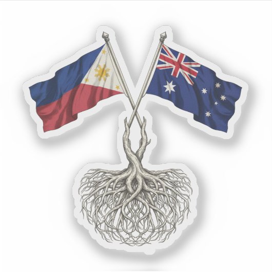 Filipijns-Australisch Sticker (Voorkant)