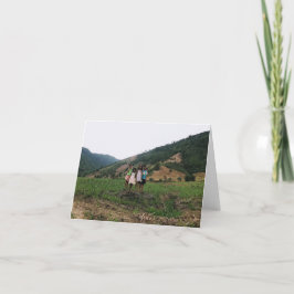 Filipijns Boerderij Kinder Bedankkaart