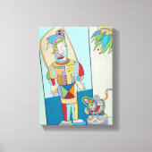 "Filipijns en kat" door Ruchell Alexander Canvas Afdruk (Voorkant)