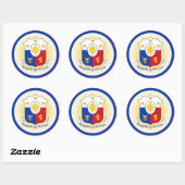 Filipijns Erfgoed Embleem Ronde Sticker (Vel)