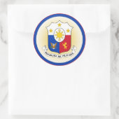 Filipijns Erfgoed Embleem Ronde Sticker (Tas)
