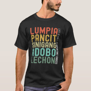 Filipijns eten Filipijns Lumpia Pancit Sinigang Ad T-shirt