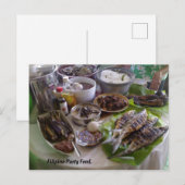 Filipijns feesteten.  briefkaart (Voorkant / Achterkant)