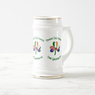 Filipijns Iers V.S. Shamrock Vlag Persoonlijk Bierpul