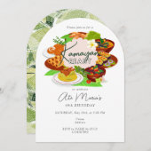 Filipijns Kamayan Piesta Kaarawan Verjaardagsdiner Kaart (Voorkant / Achterkant)