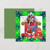 Filipijns Paar, de Kerstkaart van de Familie van (Voorkant / Achterkant)