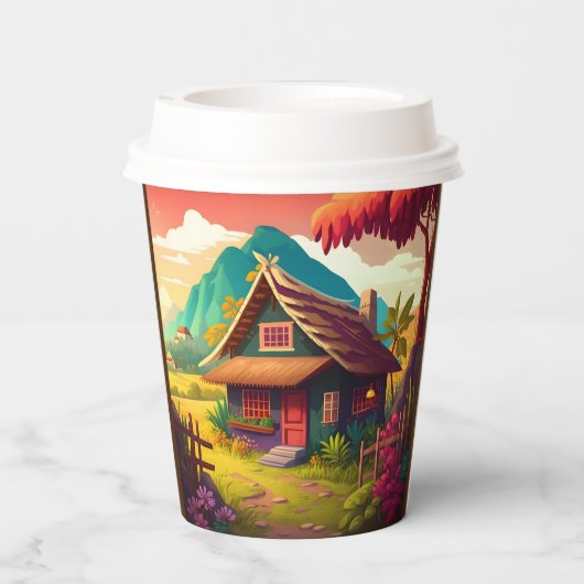 Filipijns traditioneel huis-36543 papieren bekers (Achterkant)