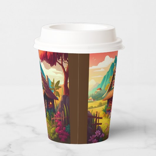 Filipijns traditioneel huis-36543 papieren bekers (Rechts)