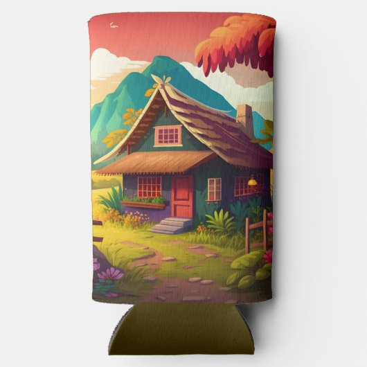 Filipijns traditioneel huis-36543 seltzer blikjeskoeler (Achterkant)