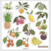 Filipijns / Tropisch fruit Sticker (Vel)