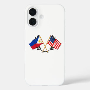 Filipijnse Amerikaanse vlag Filipijns erfgoed Vint iPhone 16 Hoesje