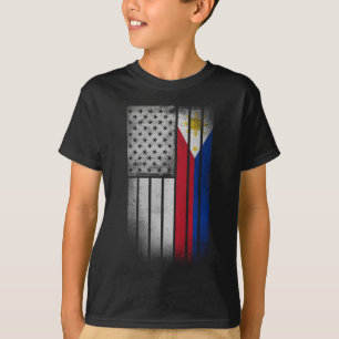 Filipijnse Amerikaanse vlag Filipijnse vlag T-shirt