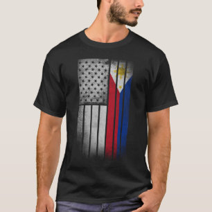 Filipijnse Amerikaanse vlag Filipijnse vlag T-shirt