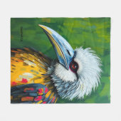 Filipijnse arend muur kunst - bedreigde soorten fleece deken (Voorkant (Horizontaal))